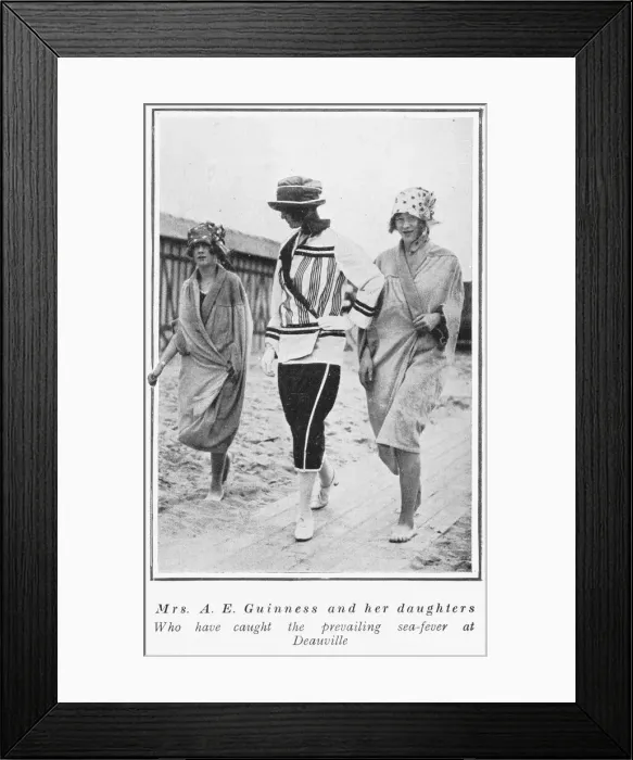 Framed Print : British High Society at Deauville, 1922 Framed Print : British High Society at Deauville, 1922