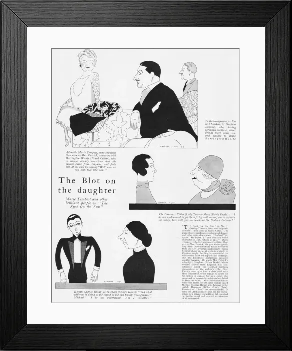 Framed Print : Sketches of Marie Tempest and other brilliant Framed Print : Sketches of Marie Tempest and other brilliant