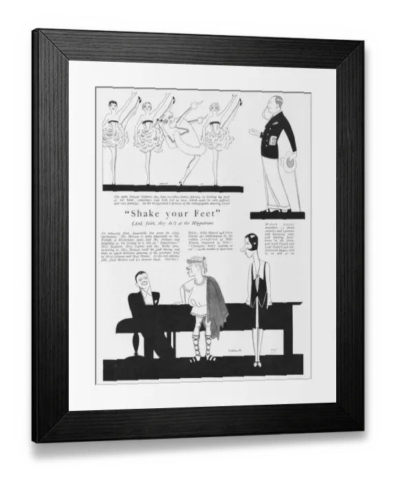 Framed Print : Sketches of the musical Shake Your Feet Framed Print : Sketches of the musical Shake Your Feet