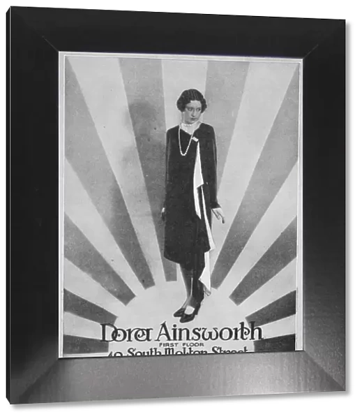 Advert for the London couture house of Dora Ainsworth, 1927