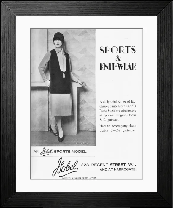Framed Print : Advert for the London couture house of Isobel, 1927 Framed Print : Advert for the London couture house of Isobel, 1927