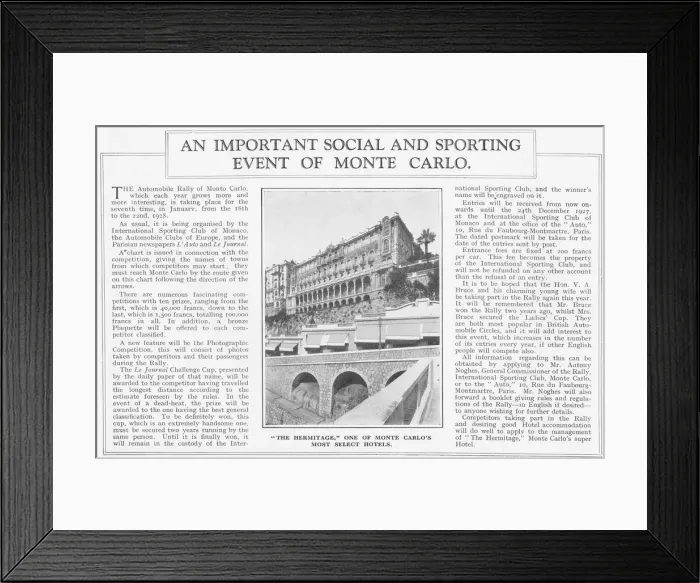 Framed Print : An image of The Hermitage, one of Monte Carlo s Framed Print : An image of The Hermitage, one of Monte Carlo s