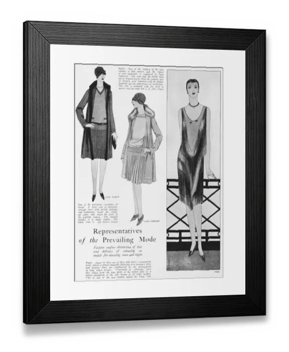 Framed Print : Three fashion ideas from top London couture houses Framed Print : Three fashion ideas from top London couture houses