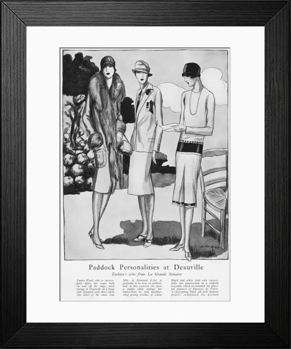 Framed Print : Three Parisian fashion statements seen in Framed Print : Three Parisian fashion statements seen in