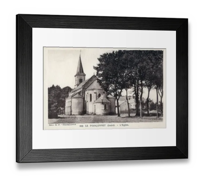 Framed Print : The Church at Le Poinconnet, France Framed Print : The Church at Le Poinconnet, France