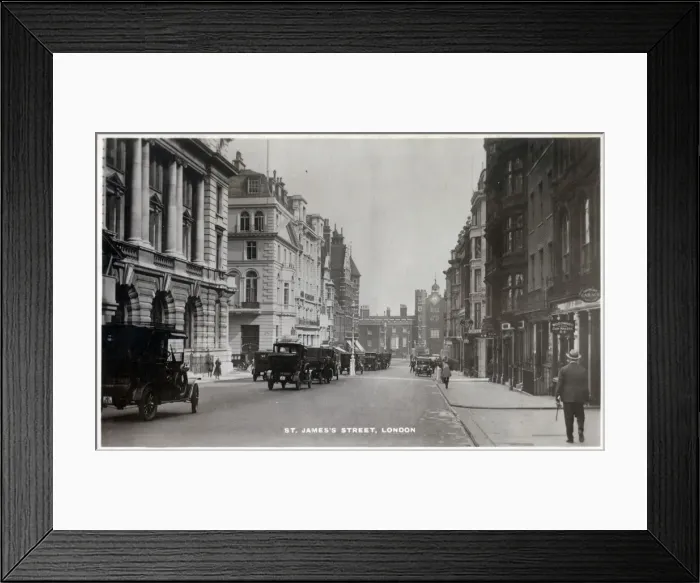 Framed Print : St. Jamess Street, London Framed Print : St. Jamess Street, London