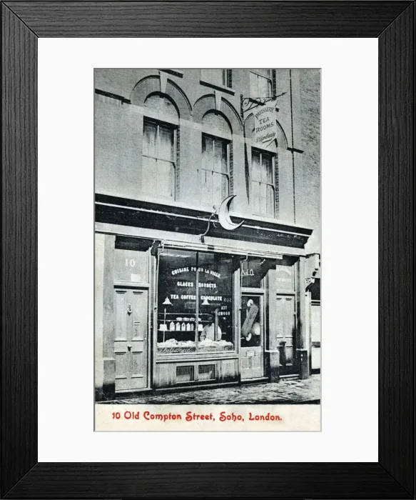 Framed Print : 10 Old Compton Street - Pattisserie Tea Rooms of P Lombardy Framed Print : 10 Old Compton Street - Pattisserie Tea Rooms of P Lombardy