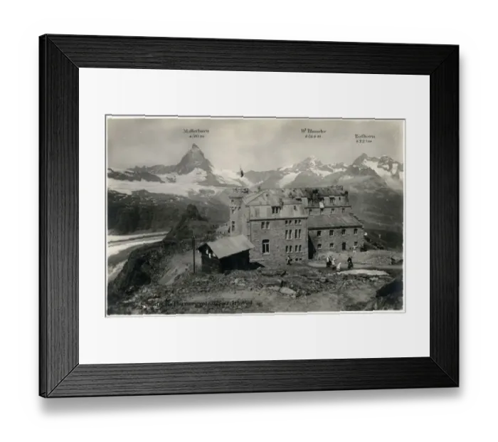 Framed Print : View from the summit of Gornergrat, Swiss Alps
