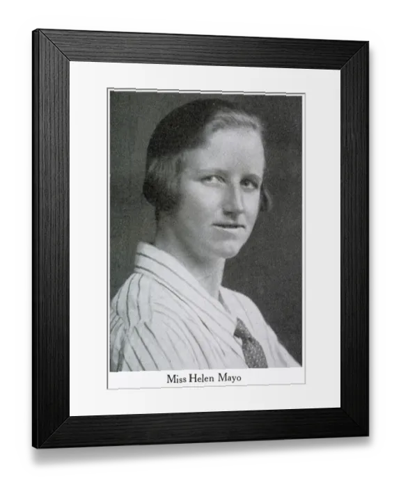 Framed Print : Helen Mayo, well-known female dentist. Date: 1929 Framed Print : Helen Mayo, well-known female dentist. Date: 1929