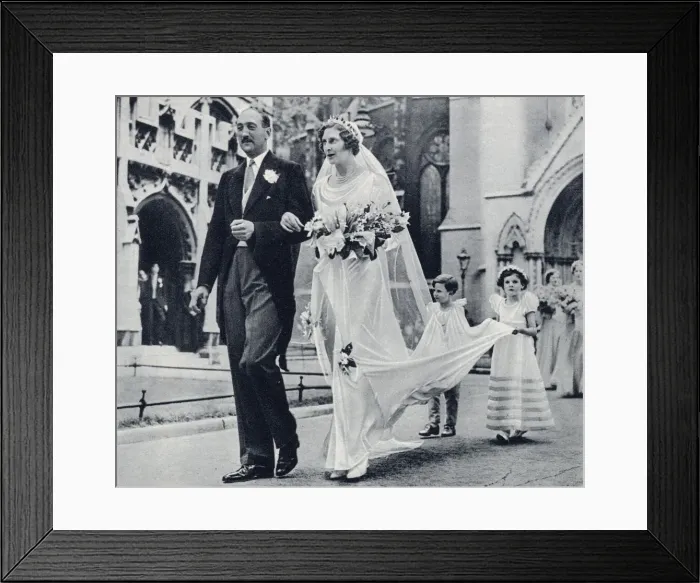 Framed Print : Wedding of H T H Foley and Miss Helen Pearson Framed Print : Wedding of H T H Foley and Miss Helen Pearson