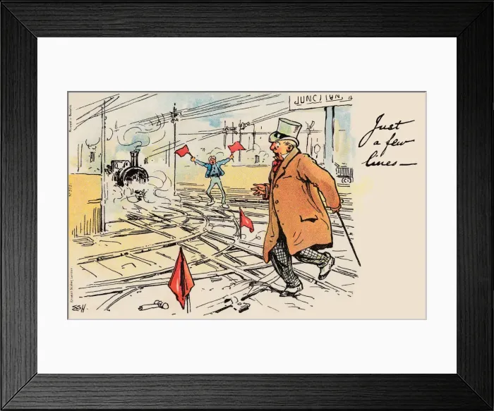 Framed Print : Picture Postcard - Humour Framed Print : Picture Postcard - Humour
