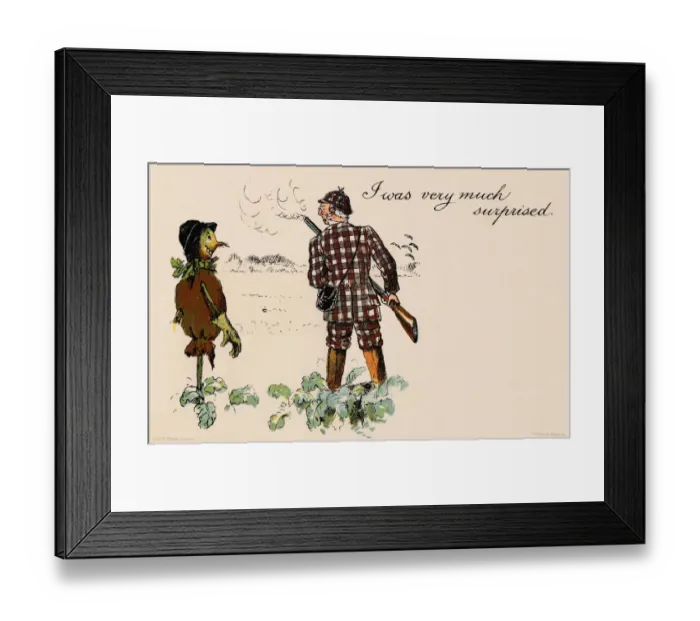 Framed Print : Picture Postcard - Humour Framed Print : Picture Postcard - Humour