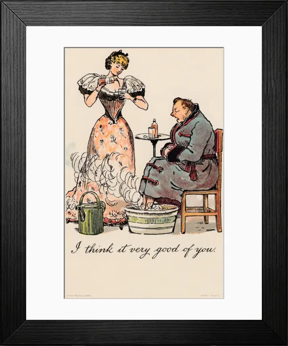 Framed Print : Picture Postcard - Humour Framed Print : Picture Postcard - Humour