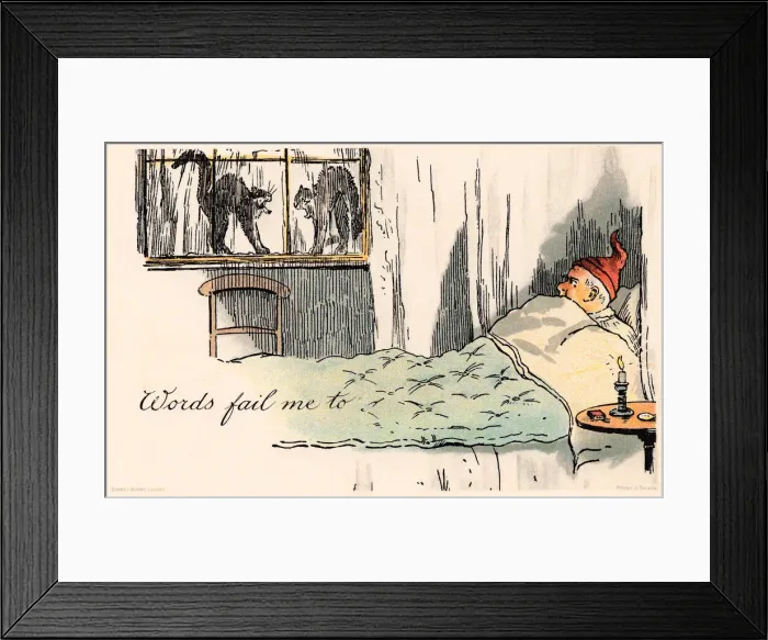 Framed Print : Picture Postcard - Humour Framed Print : Picture Postcard - Humour