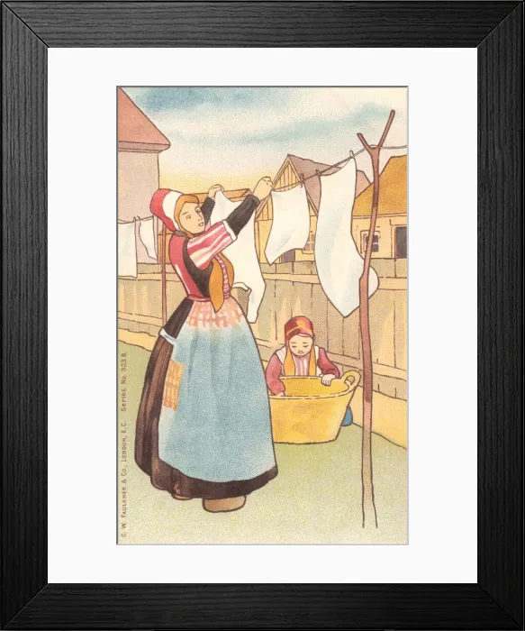 Framed Print : Washerwoman Framed Print : Washerwoman