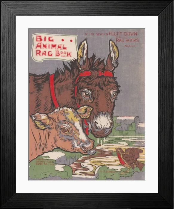 Framed Print : Cow Donkey Robin
