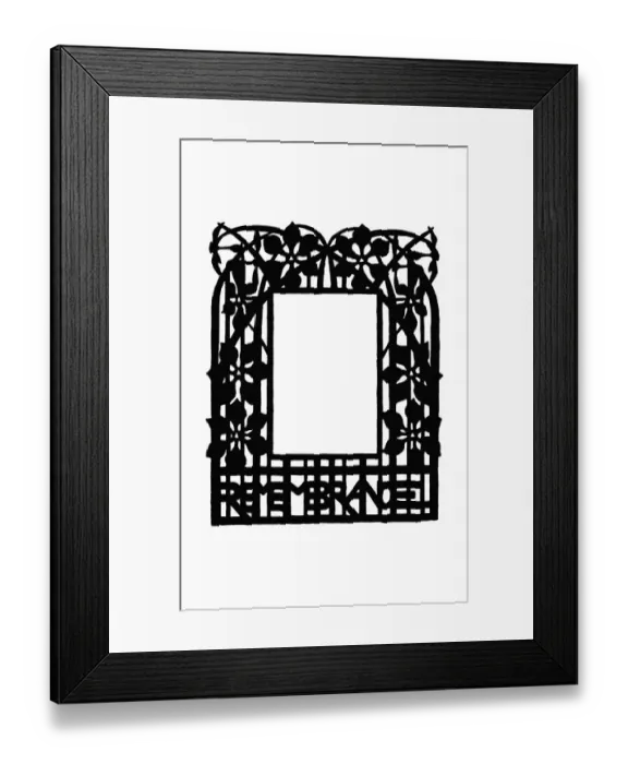 Framed Print : Art Nouveau Border Framed Print : Art Nouveau Border