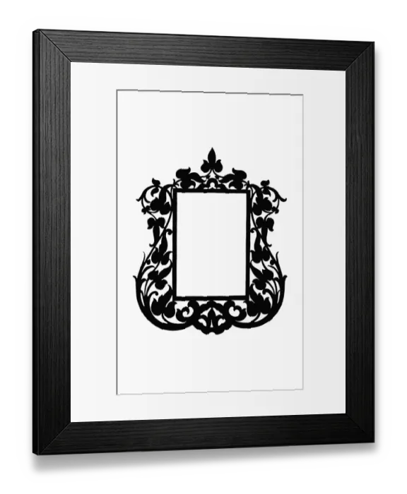 Framed Print : Art Nouveau Border Framed Print : Art Nouveau Border