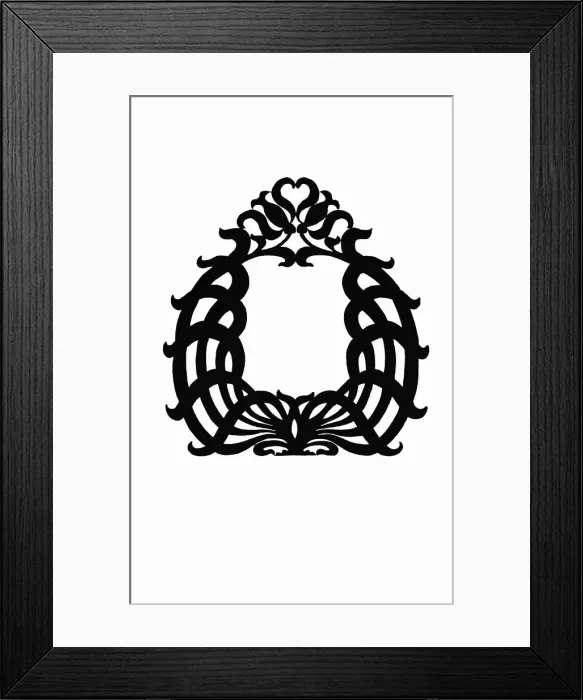 Framed Print : Art Nouveau Border Framed Print : Art Nouveau Border