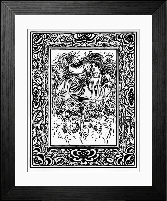 Framed Print : Design for a Bookplate Framed Print : Design for a Bookplate