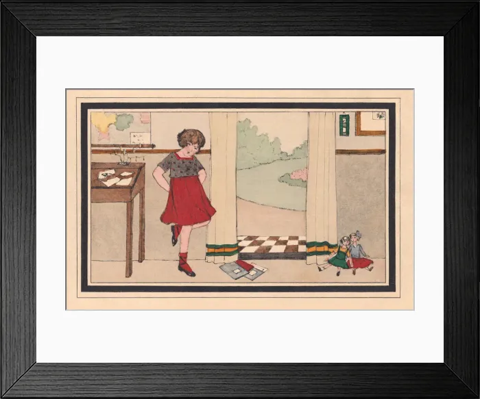 Framed Print : Bad Tempered Girl Framed Print : Bad Tempered Girl