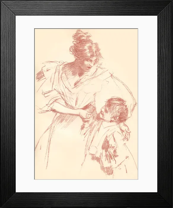 Framed Print : Mother and Child Framed Print : Mother and Child