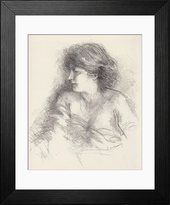 Framed Print : Portrait of a Woman Framed Print : Portrait of a Woman