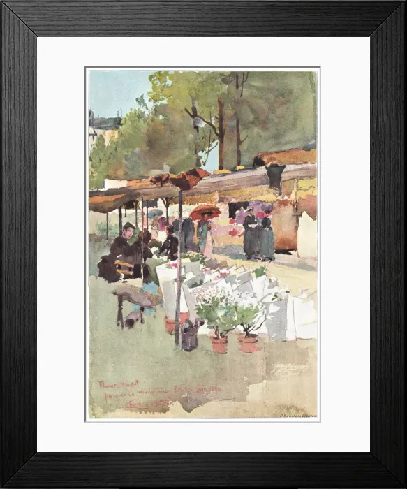 Framed Print : Flower Market Framed Print : Flower Market