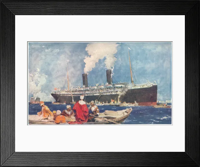 Framed Print : Ocean Liner Framed Print : Ocean Liner