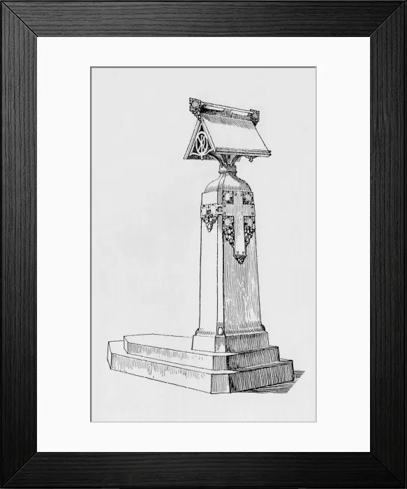 Framed Print : Lectern. Design for a lectern. Artist: David Veazey Framed Print : Lectern. Design for a lectern. Artist: David Veazey