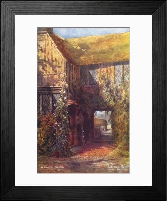 Framed Print : Ightham Mote, Kent - The Chapel Doorway Framed Print : Ightham Mote, Kent - The Chapel Doorway