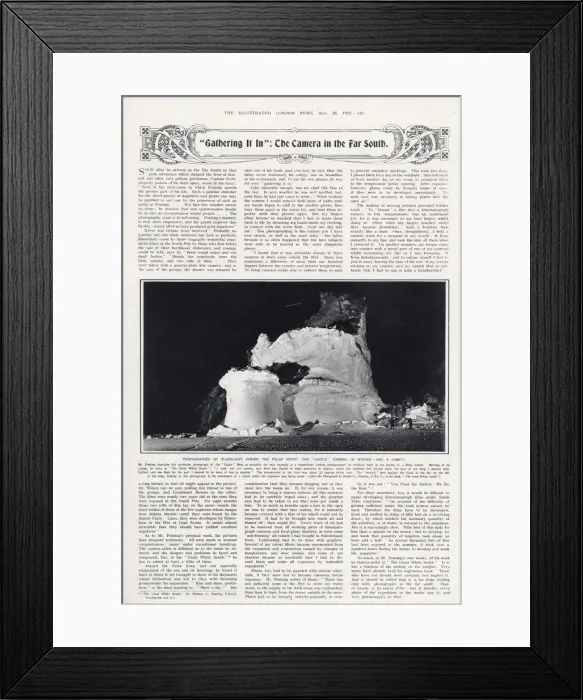 Framed Print : Gathering it in: the camera in the far south Framed Print : Gathering it in: the camera in the far south