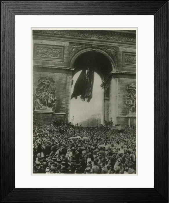 Framed Print : WW2 - Victory Celebrations in Paris, France - at the Arc de Triomphe Framed Print : WW2 - Victory Celebrations in Paris, France - at the Arc de Triomphe