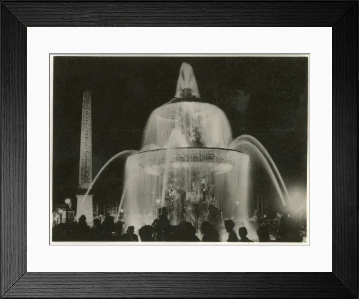 Framed Print : WW2 - Victory Celebrations in Paris, France - Place de la Concorde glitters with all its Framed Print : WW2 - Victory Celebrations in Paris, France - Place de la Concorde glitters with all its