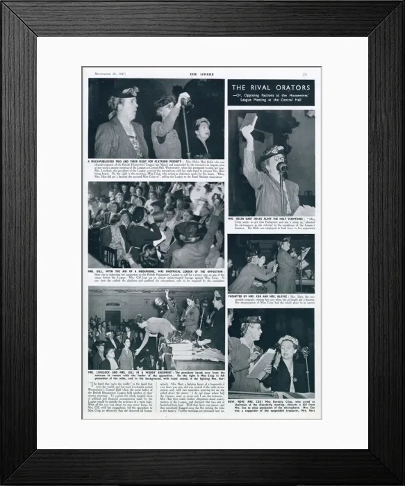 Framed Print : Housewives Conference, 1947 Framed Print : Housewives Conference, 1947