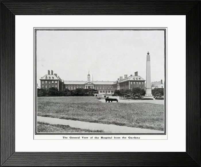 Framed Print : Royal Hospital Chelsea from the Gardens 1902 Framed Print : Royal Hospital Chelsea from the Gardens 1902