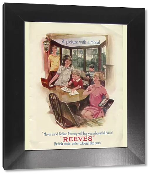 'Never mind Bobbie. Mummy will buy you a beautiful box of Reeves British-made water