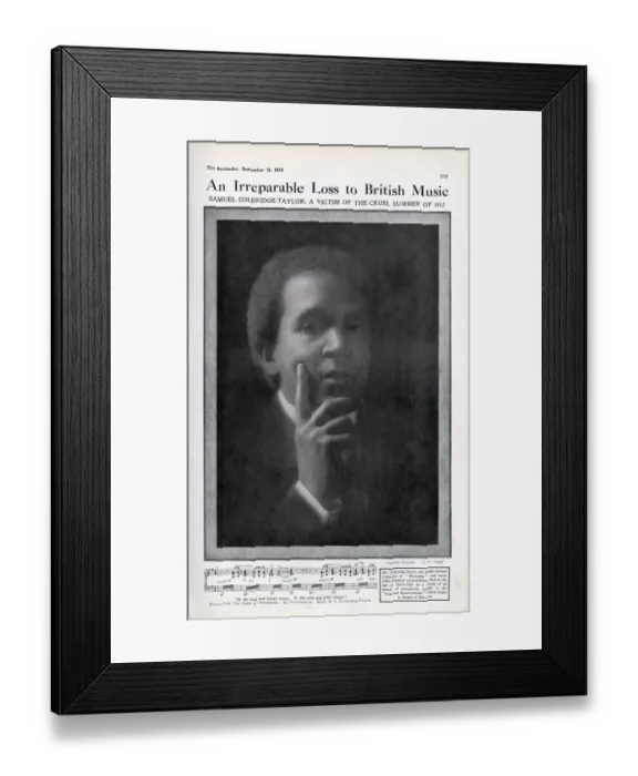Framed Print : Samuel Coleridge-Taylor Framed Print : Samuel Coleridge-Taylor