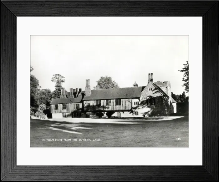 Framed Print : Ightham Mote, Kent - View from the Bowling Green Framed Print : Ightham Mote, Kent - View from the Bowling Green