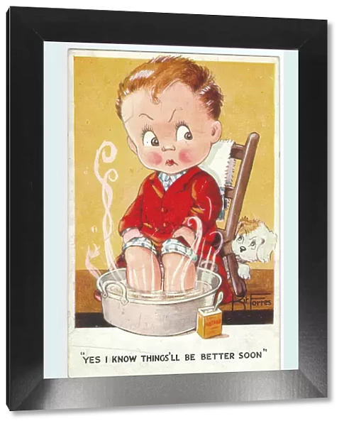 WW2 era - Comic Postcard - I know things ll be better soon