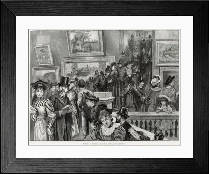 Framed Print : Visitors to the Guildhall Art Gallery Framed Print : Visitors to the Guildhall Art Gallery