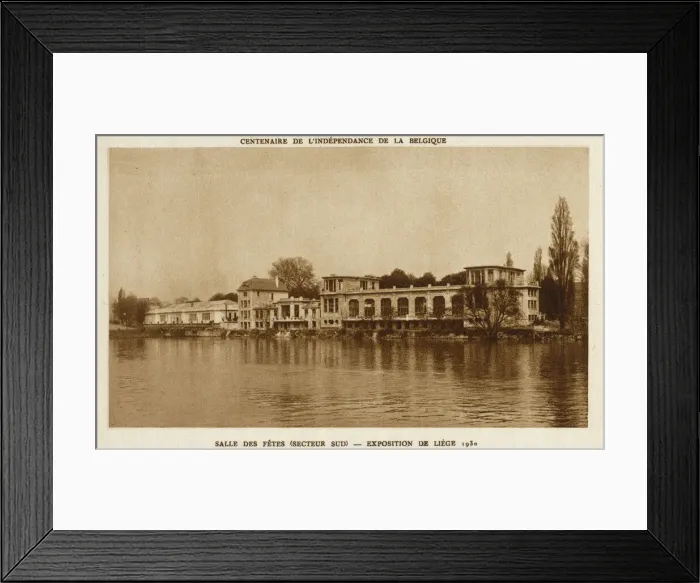 Framed Print : Exposition Internationale de Liege - The Centenary of Belgian Independence in 1930 - Framed Print : Exposition Internationale de Liege - The Centenary of Belgian Independence in 1930 -