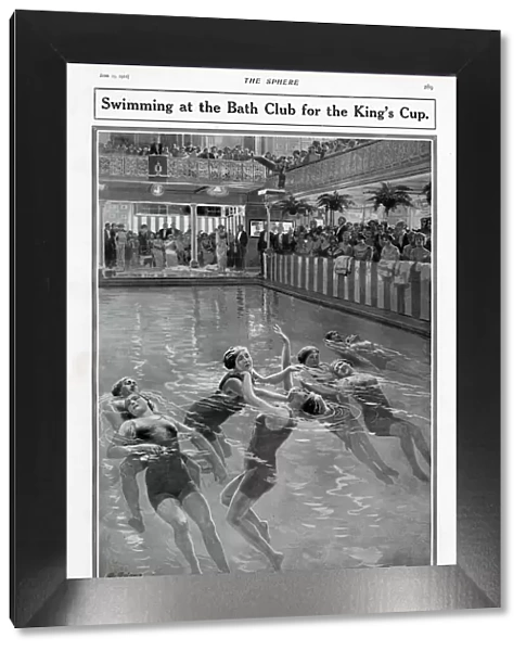 Exhibition of life-saving techniques at the Bath Club in Dover Street
