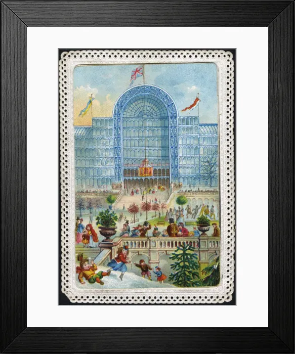 Framed Print : Crystal Palace with snow scene Framed Print : Crystal Palace with snow scene
