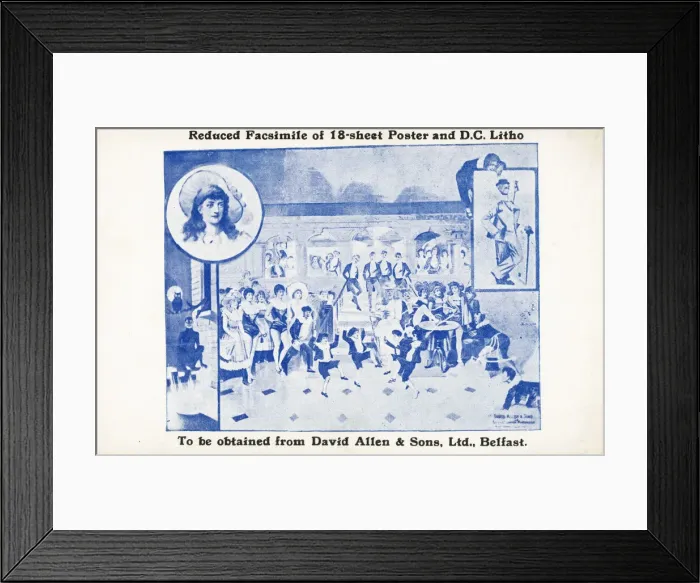 Framed Print : Theatre show, promotional postcard Framed Print : Theatre show, promotional postcard