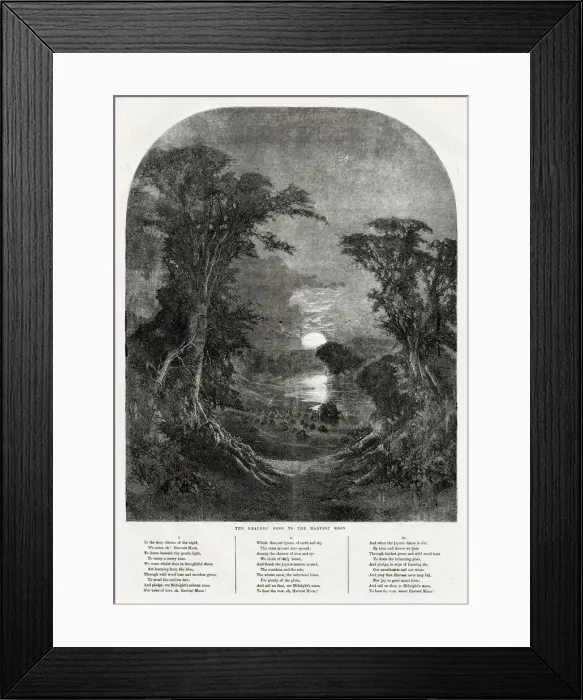 Framed Print : The Reaper?s Song to the Harvest Moon Framed Print : The Reaper?s Song to the Harvest Moon