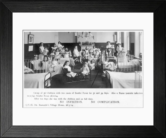 Framed Print : Scarlet Fever at Barnardos Home Framed Print : Scarlet Fever at Barnardos Home