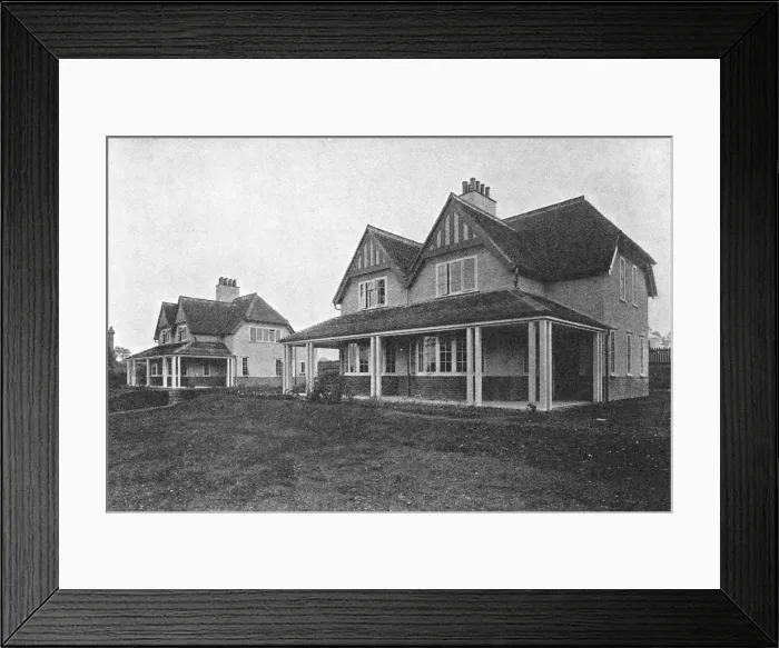 Framed Print : Furnishing Trades Cottage Homes, Radlett Framed Print : Furnishing Trades Cottage Homes, Radlett