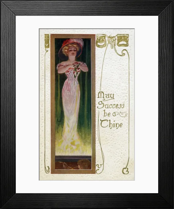 Framed Print : May Success Be Thine Date: early 20th century Framed Print : May Success Be Thine Date: early 20th century
