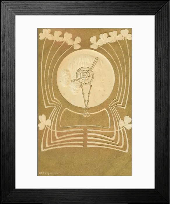 Framed Print : Art Nouveau abstract design Date: early 20th century Framed Print : Art Nouveau abstract design Date: early 20th century